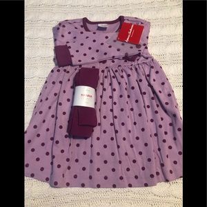 Hanna Andersson Play Dress and Tights Set
